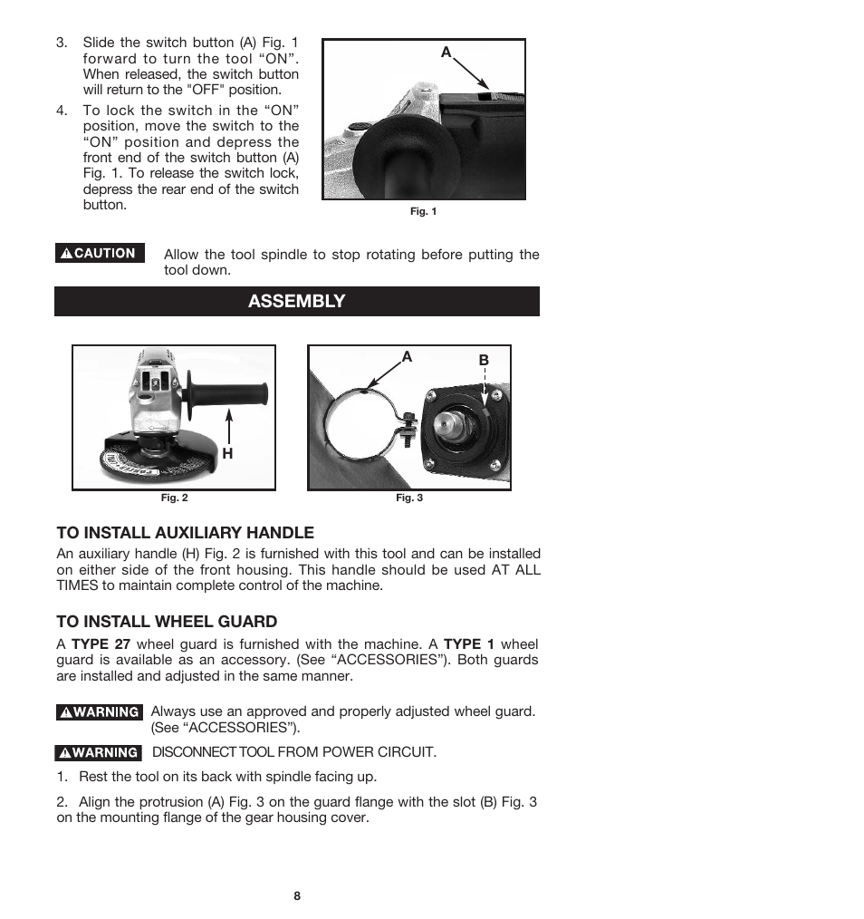 Assembly | Porter-Cable 7412 User Manual | Page 8 / 13