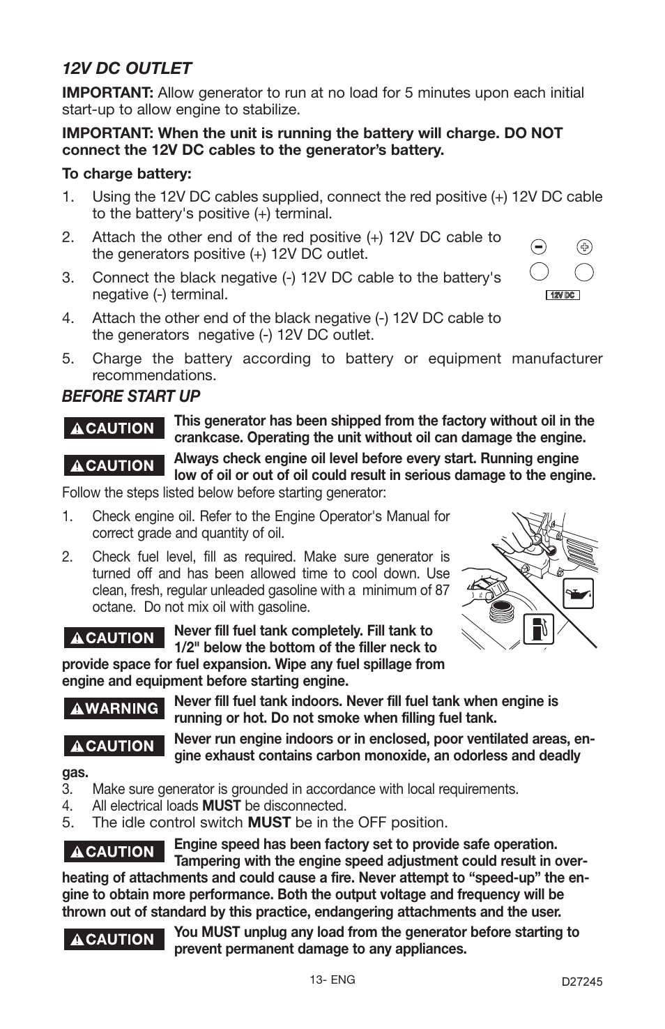 Porter-Cable D27245-028-0 User Manual | Page 13 / 24