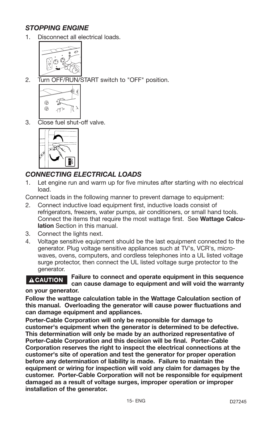 Porter-Cable D27245-028-0 User Manual | Page 15 / 24