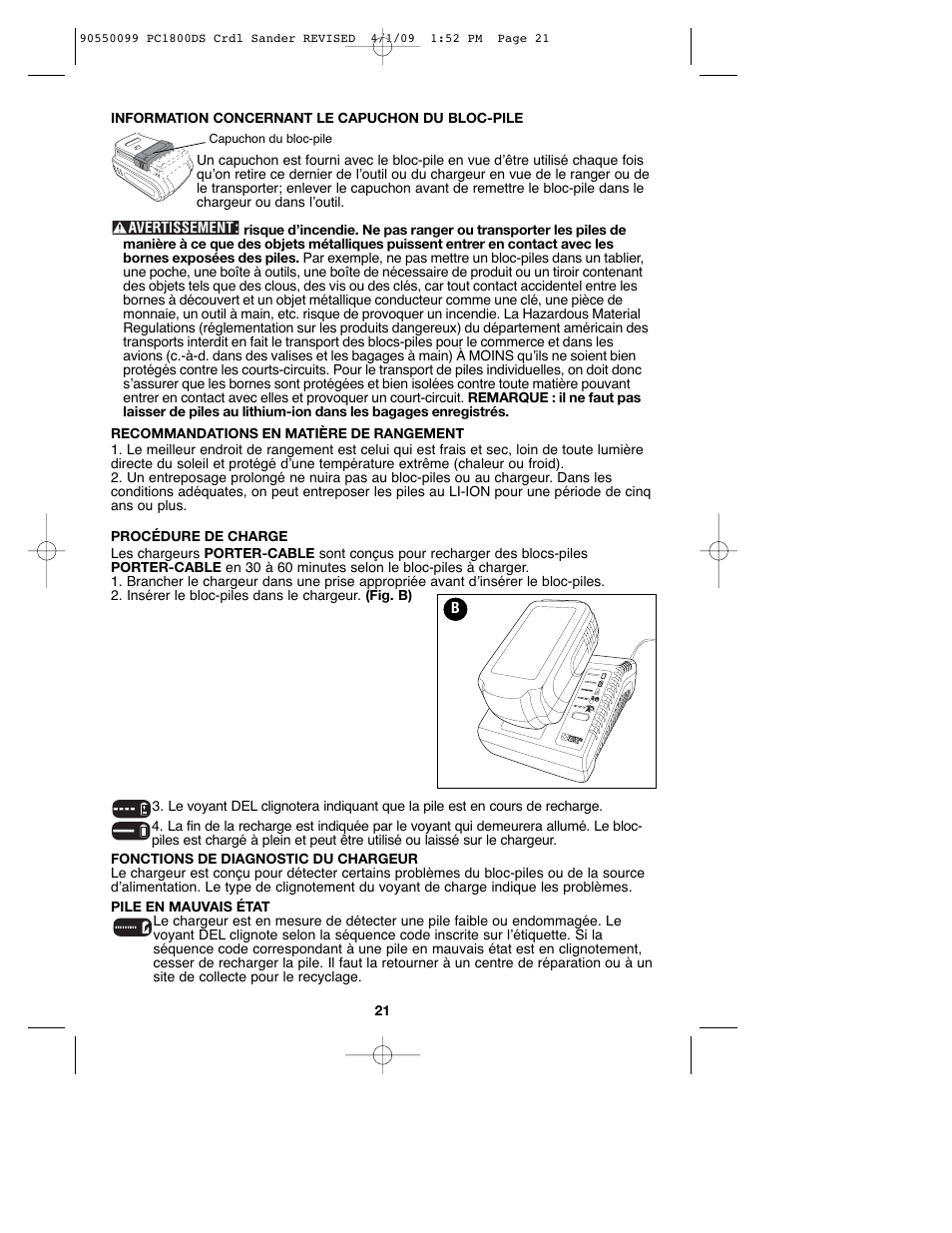 Porter-Cable 90550099 User Manual | Page 21 / 44