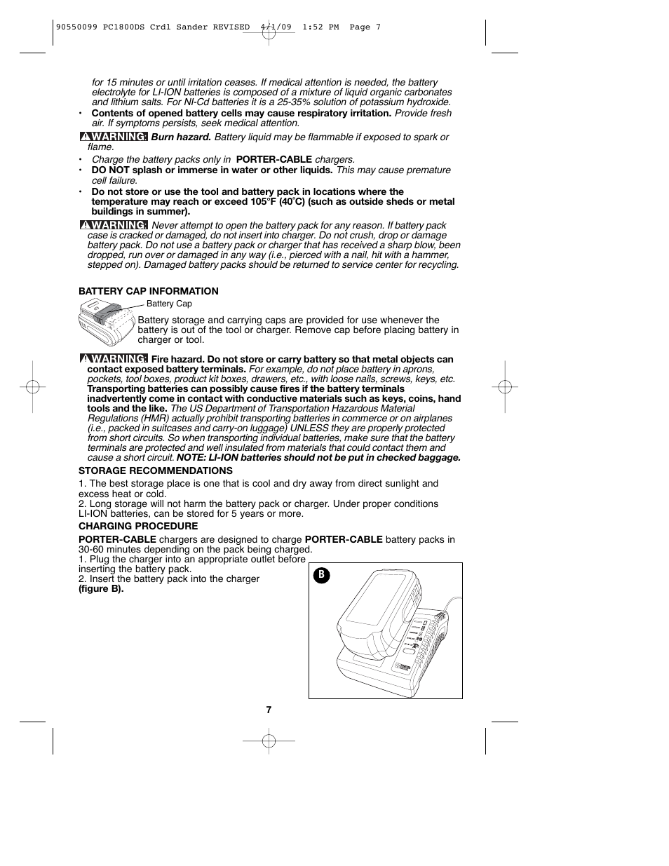 Porter-Cable 90550099 User Manual | Page 7 / 44