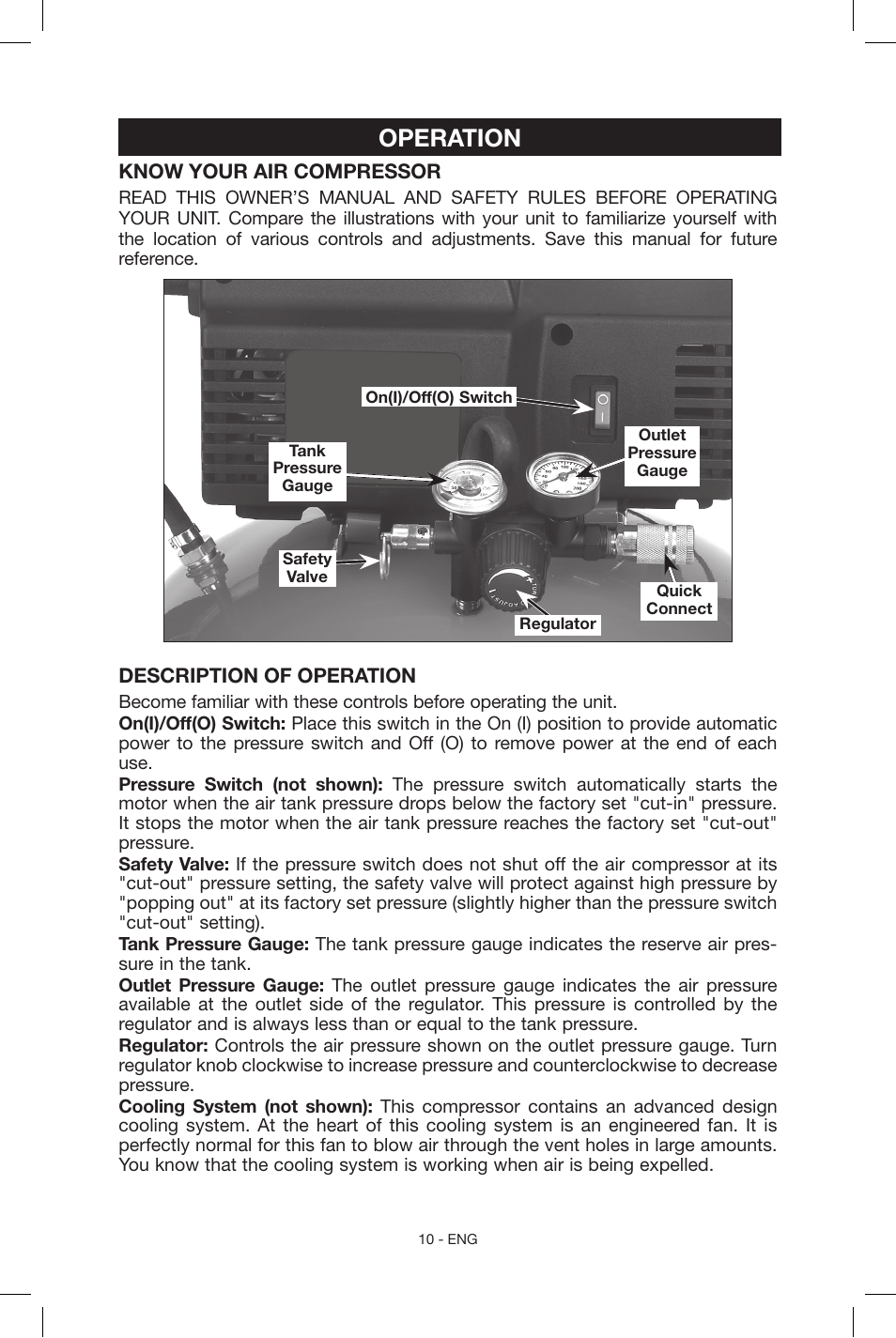 Operation | Porter-Cable CF6131 User Manual | Page 10 / 64