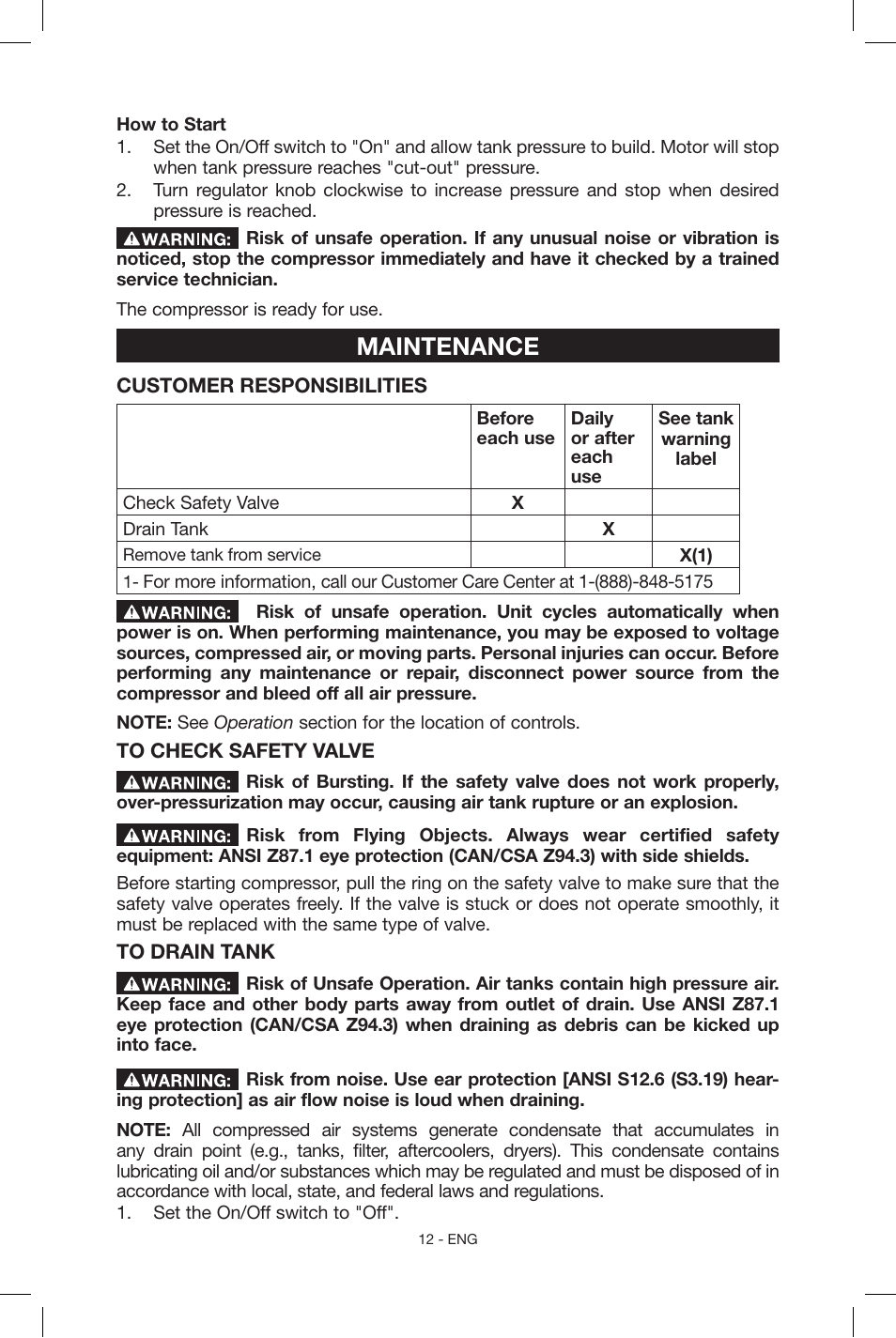 Maintenance | Porter-Cable CF6131 User Manual | Page 12 / 64