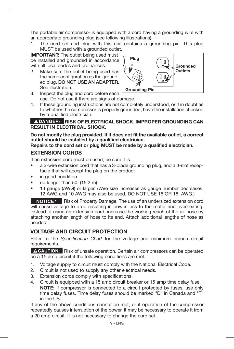 Porter-Cable CF6131 User Manual | Page 9 / 64