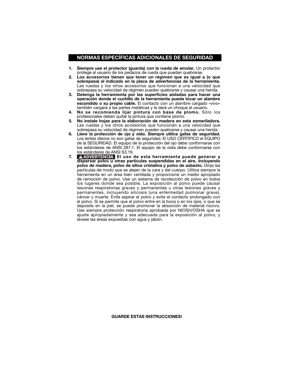 Porter-Cable 7425 User Manual | Page 19 / 44