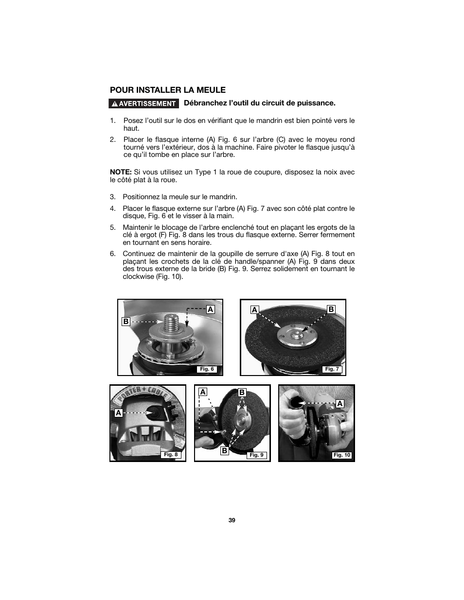 Porter-Cable 7425 User Manual | Page 39 / 44