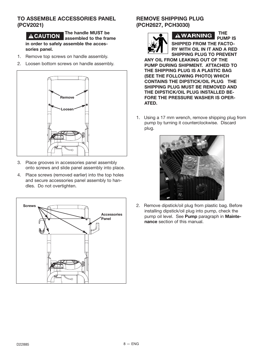 Porter-Cable PCH2425 User Manual | Page 8 / 20