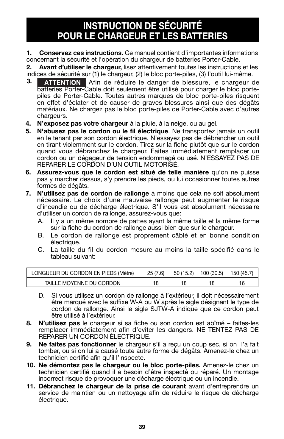 Porter-Cable 8823 User Manual | Page 39 / 52