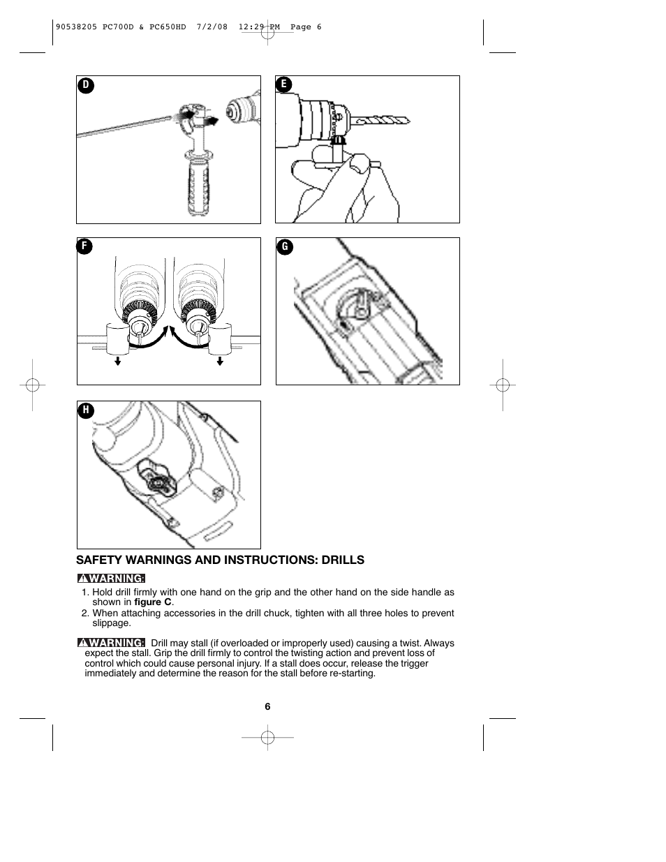 Porter-Cable PC650HD User Manual | Page 6 / 32