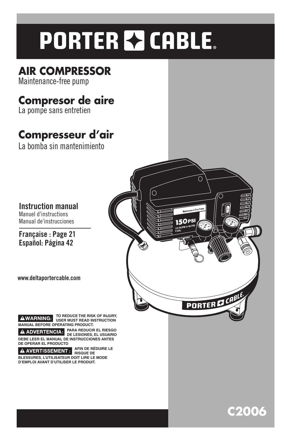 Porter-Cable 1000003145 User Manual | 64 pages