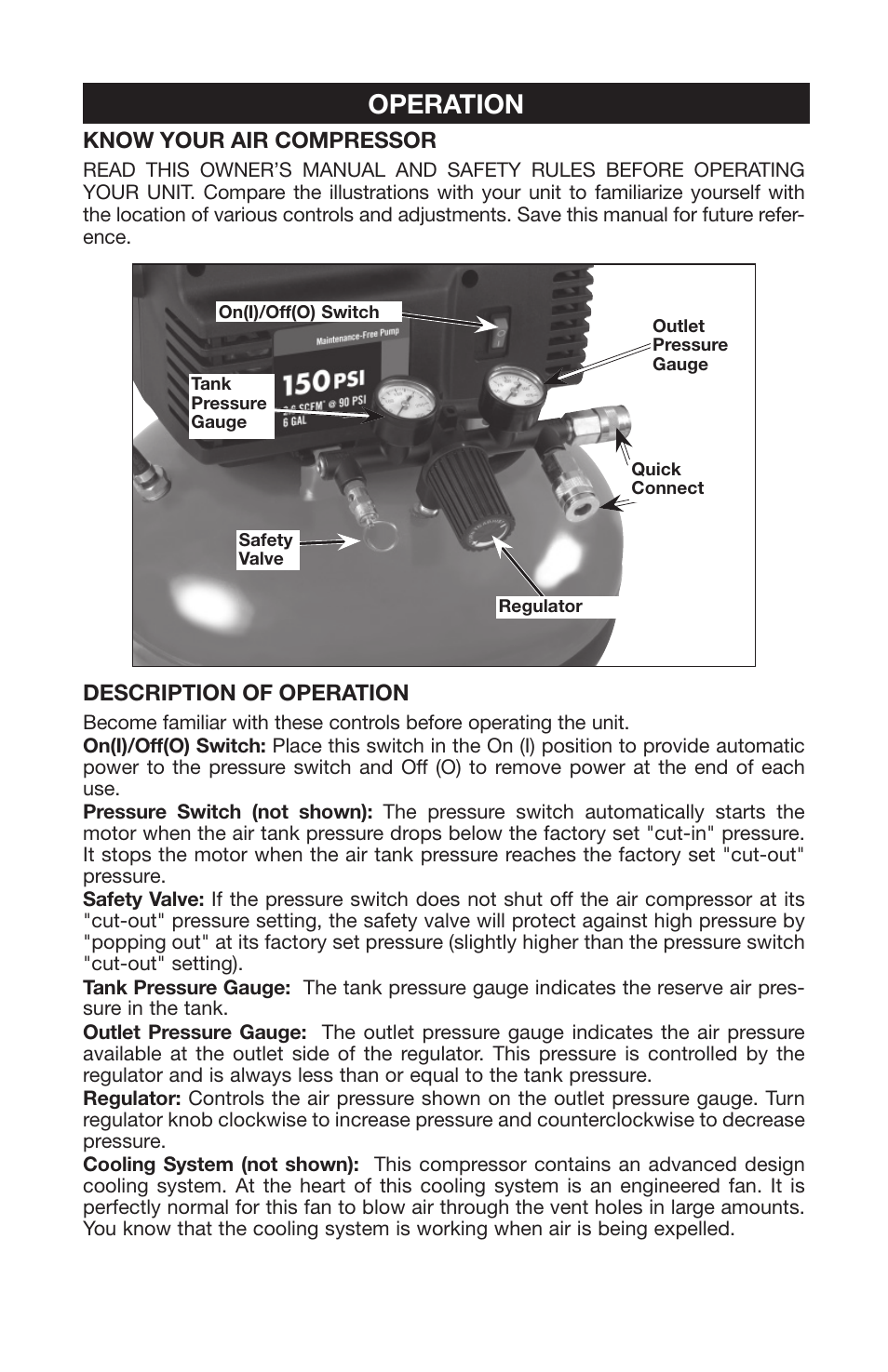 Operation | Porter-Cable 1000003145 User Manual | Page 11 / 64