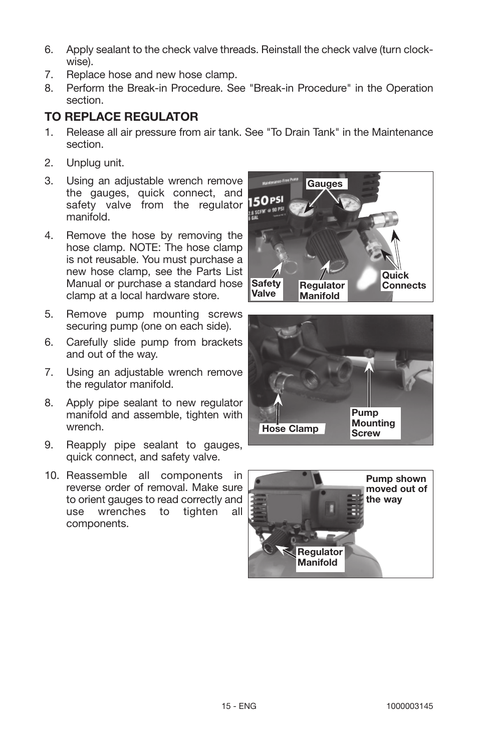 Porter-Cable 1000003145 User Manual | Page 15 / 64