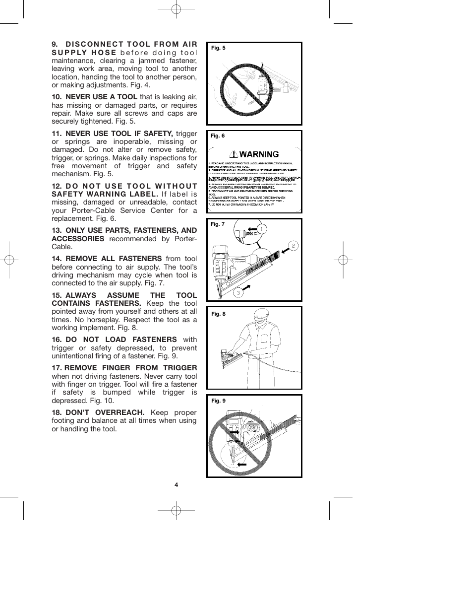 Porter-Cable DA250A User Manual | Page 4 / 13