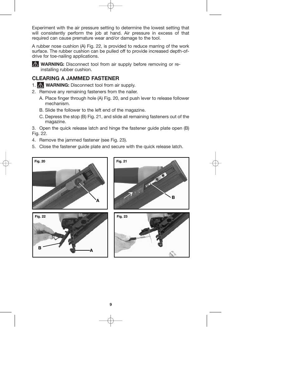 Porter-Cable DA250A User Manual | Page 9 / 13