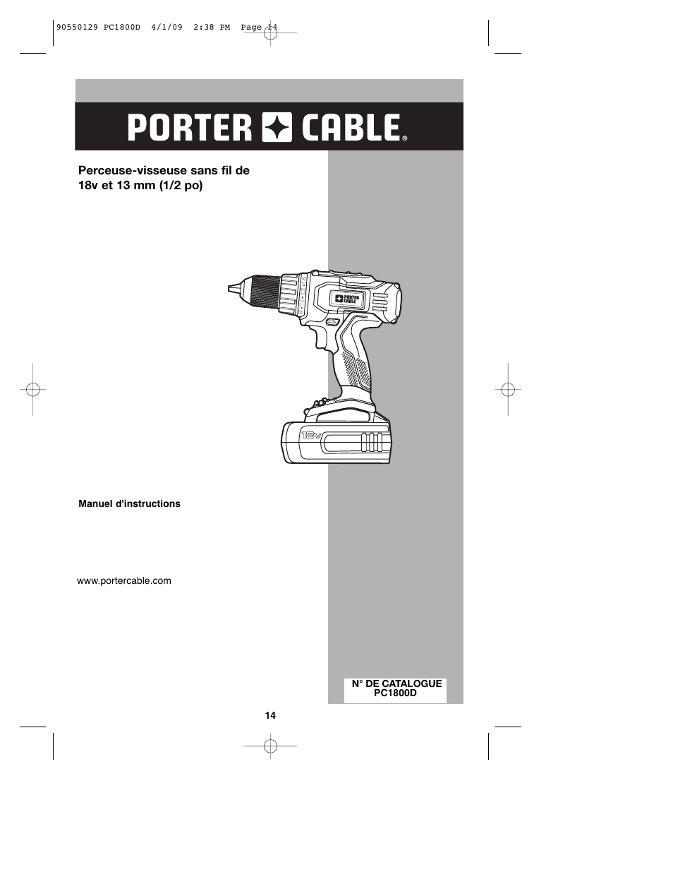 Porter-Cable 8101214 User Manual | Page 14 / 44