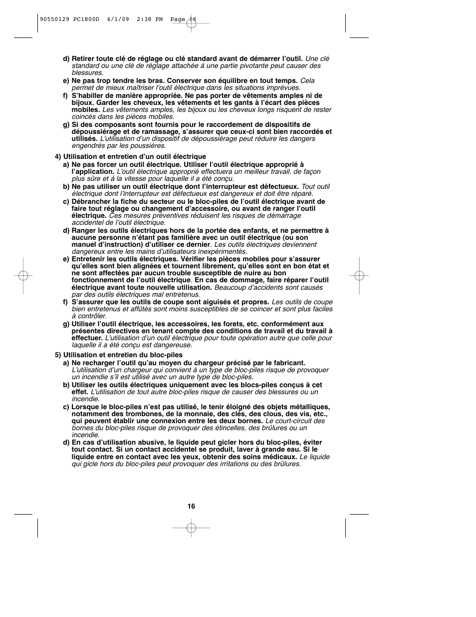 Porter-Cable 8101214 User Manual | Page 16 / 44