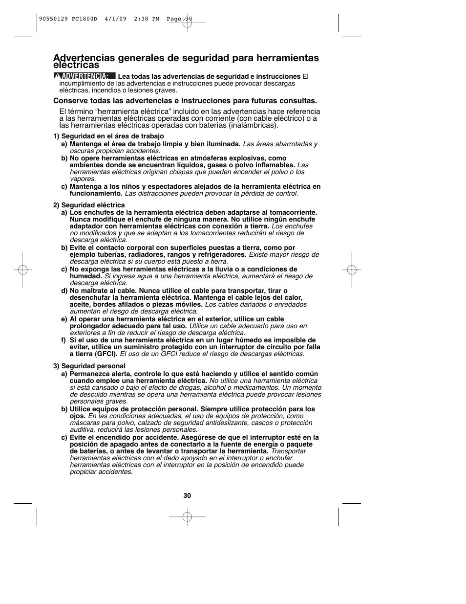 Porter-Cable 8101214 User Manual | Page 30 / 44