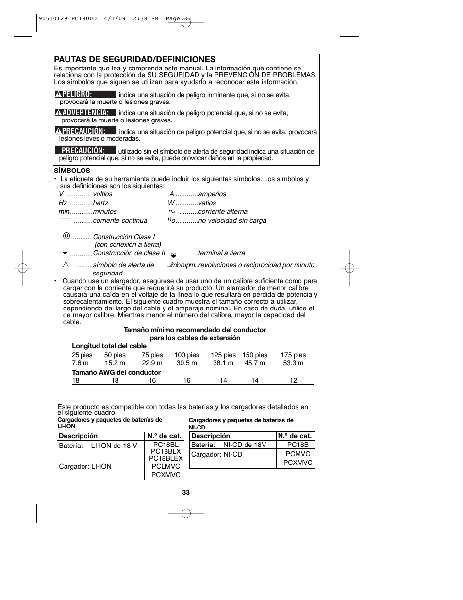 Porter-Cable 8101214 User Manual | Page 33 / 44