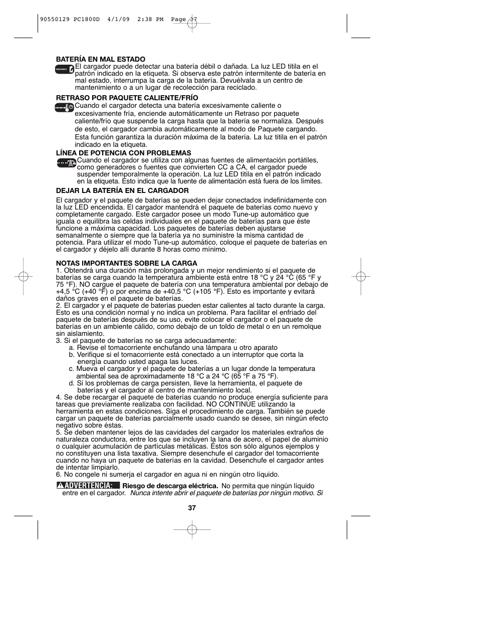 Porter-Cable 8101214 User Manual | Page 37 / 44