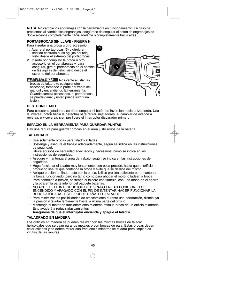 Porter-Cable 8101214 User Manual | Page 40 / 44