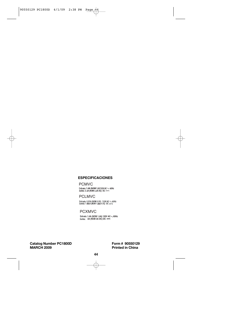 Porter-Cable 8101214 User Manual | Page 44 / 44