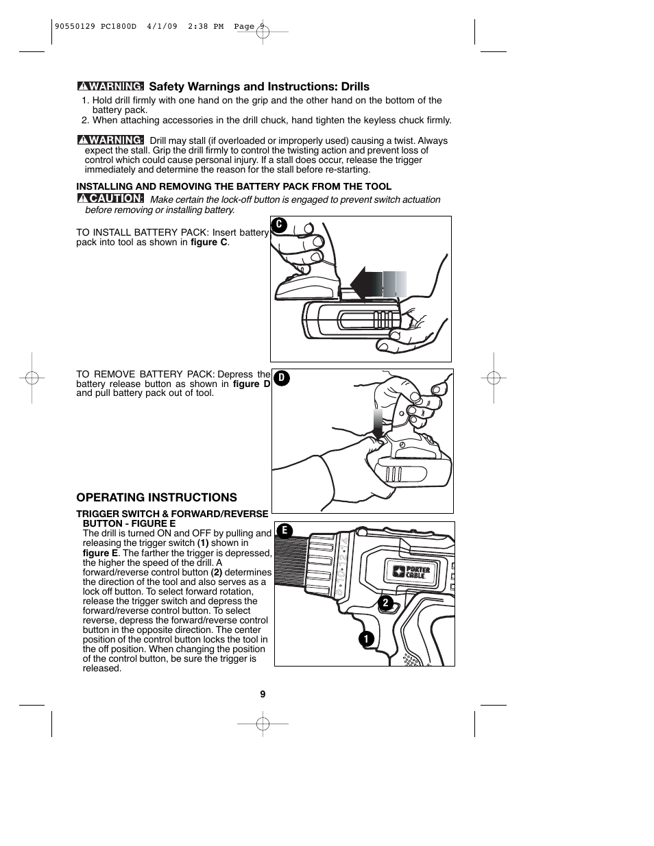 Porter-Cable 8101214 User Manual | Page 9 / 44