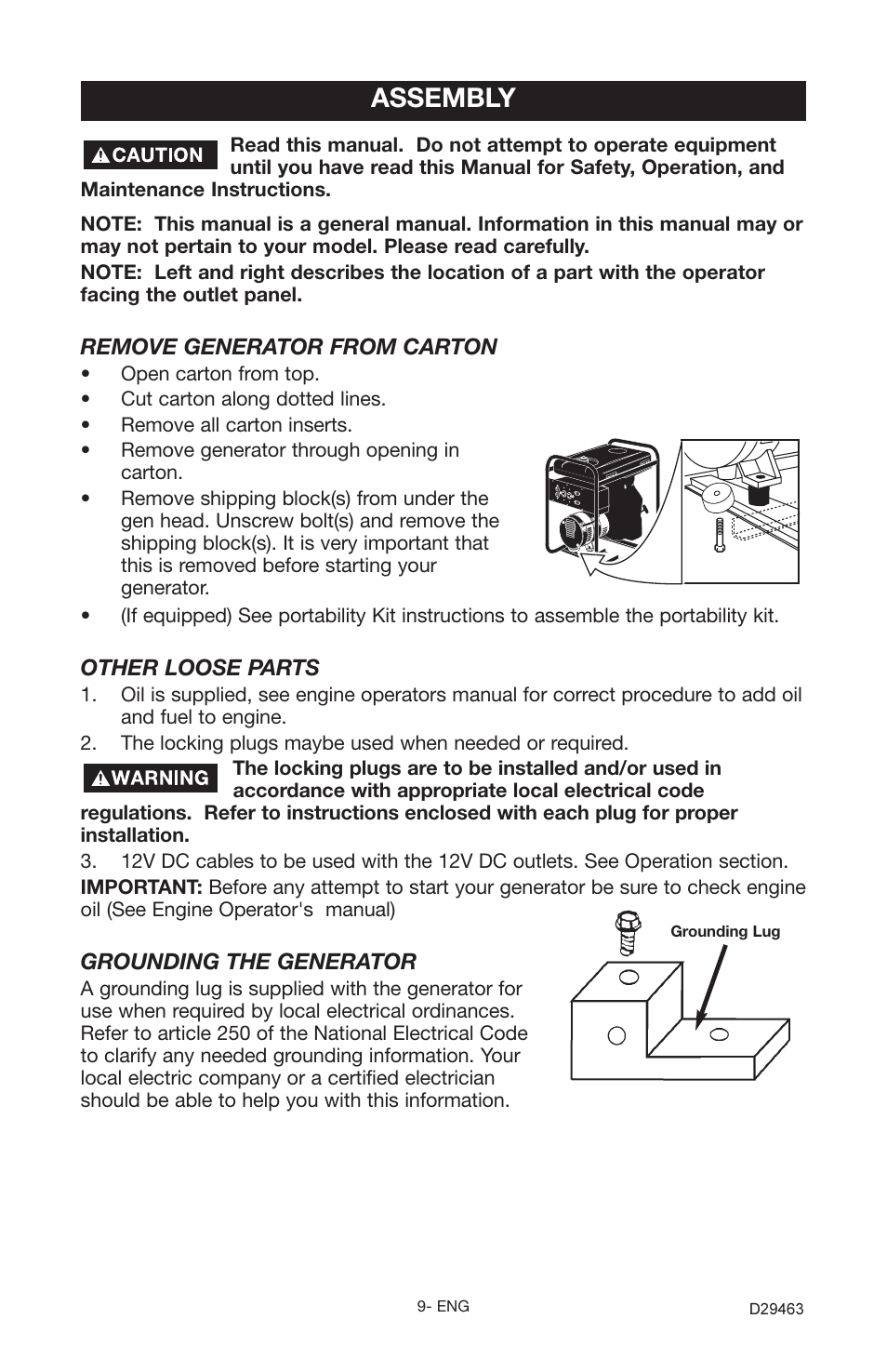 Assembly | Porter-Cable H650CS User Manual | Page 9 / 24