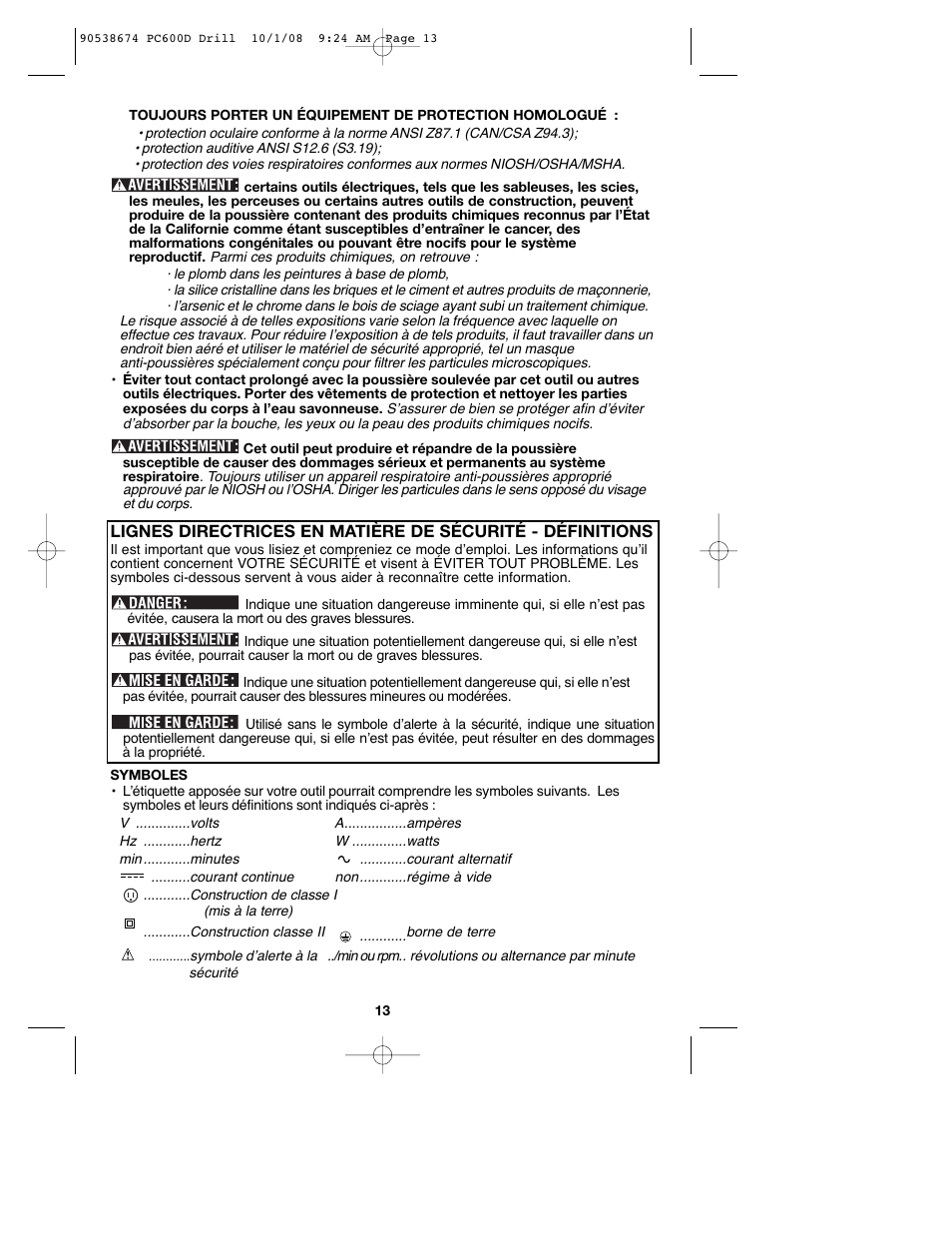 Porter-Cable PC600D User Manual | Page 13 / 32