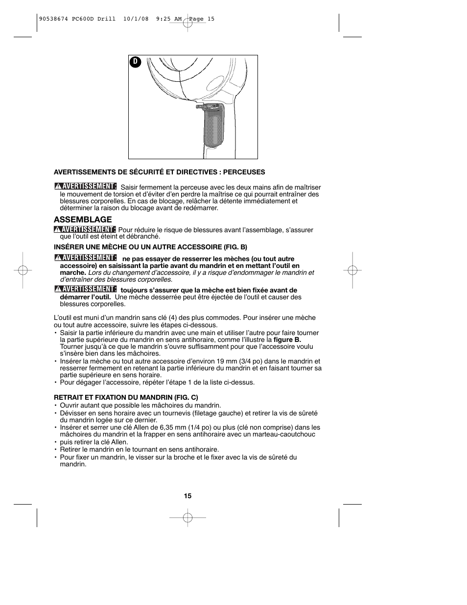 Porter-Cable PC600D User Manual | Page 15 / 32