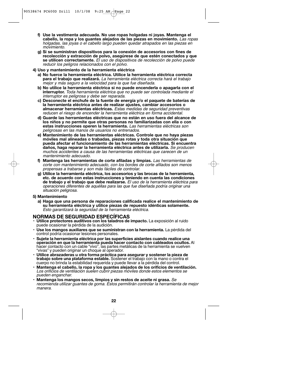 Porter-Cable PC600D User Manual | Page 22 / 32