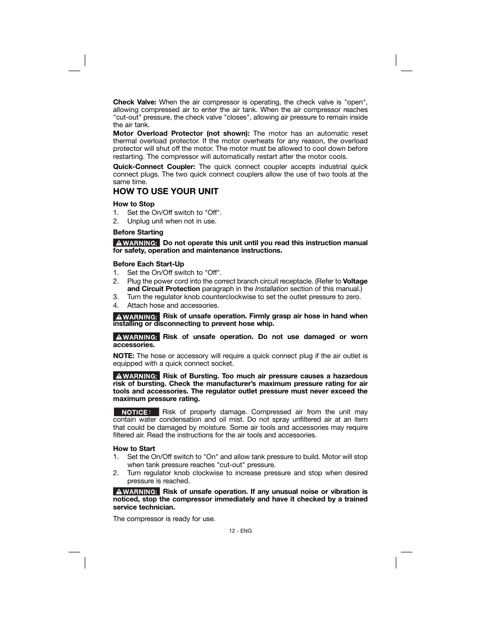 Porter-Cable N078948 User Manual | Page 12 / 64