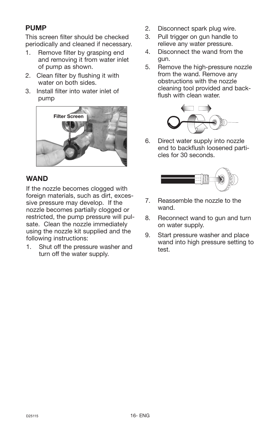 Porter-Cable PC2525SP User Manual | Page 16 / 22