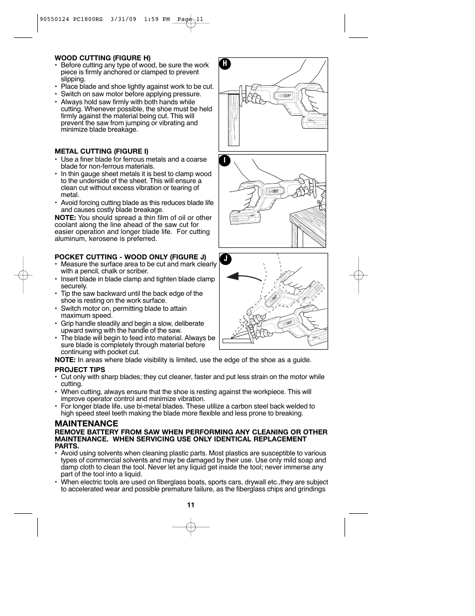 Porter-Cable PCL180RS User Manual | Page 11 / 44