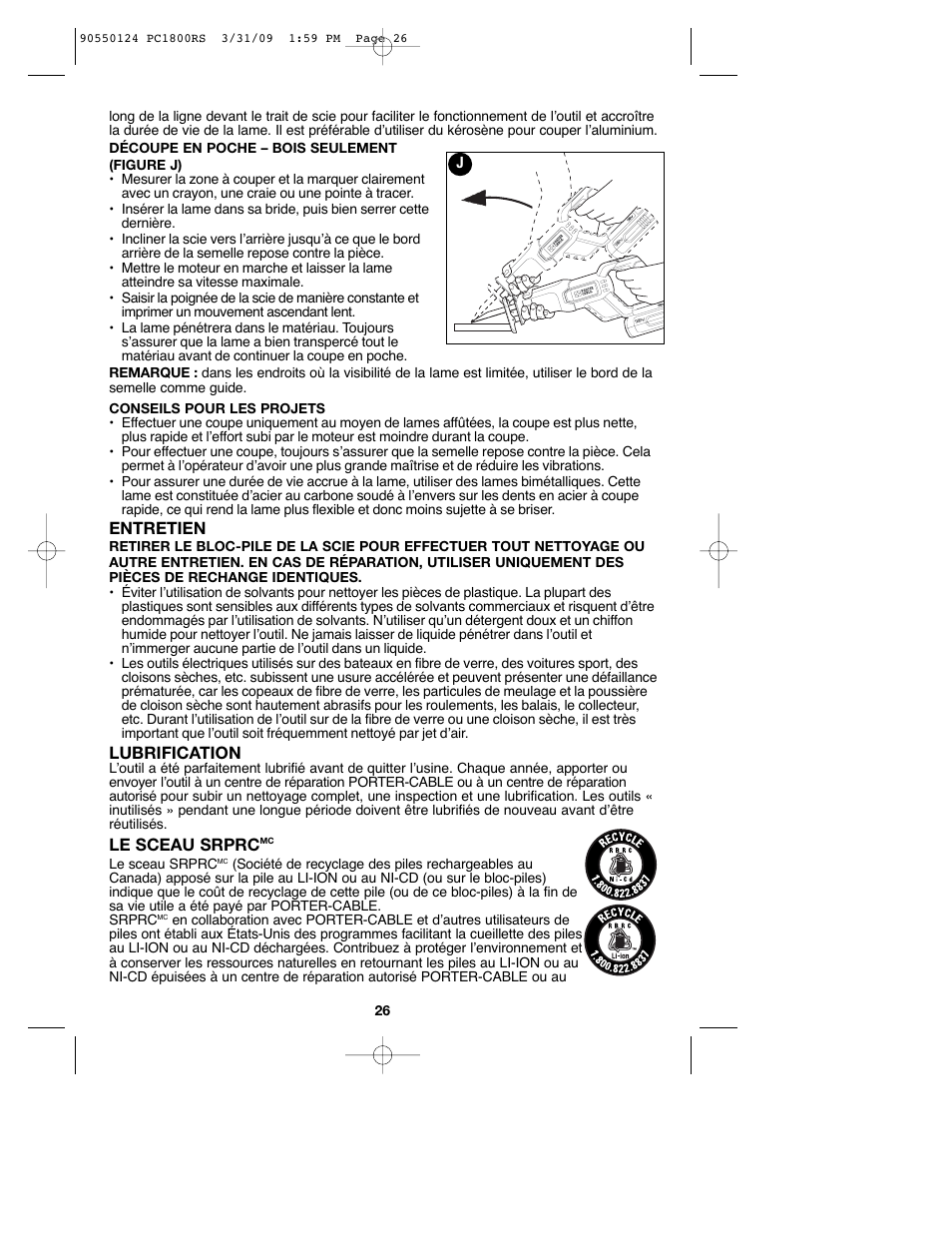 Porter-Cable PCL180RS User Manual | Page 26 / 44