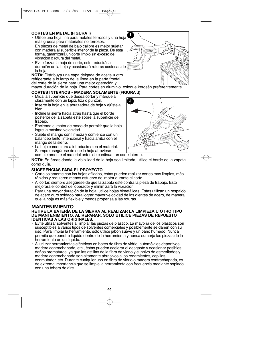 Porter-Cable PCL180RS User Manual | Page 41 / 44