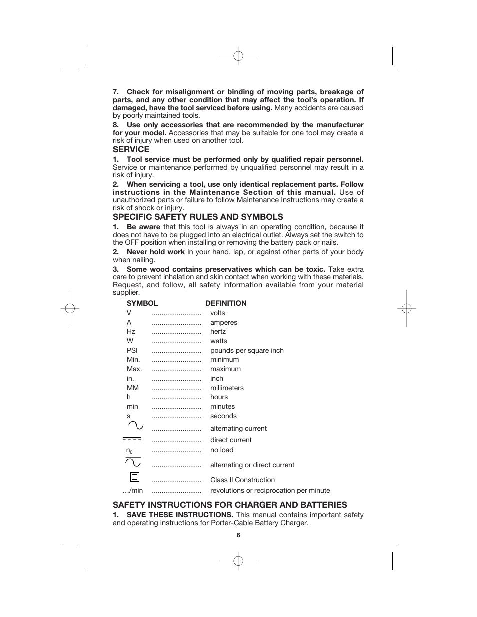 Porter-Cable BN200V12 User Manual | Page 6 / 19