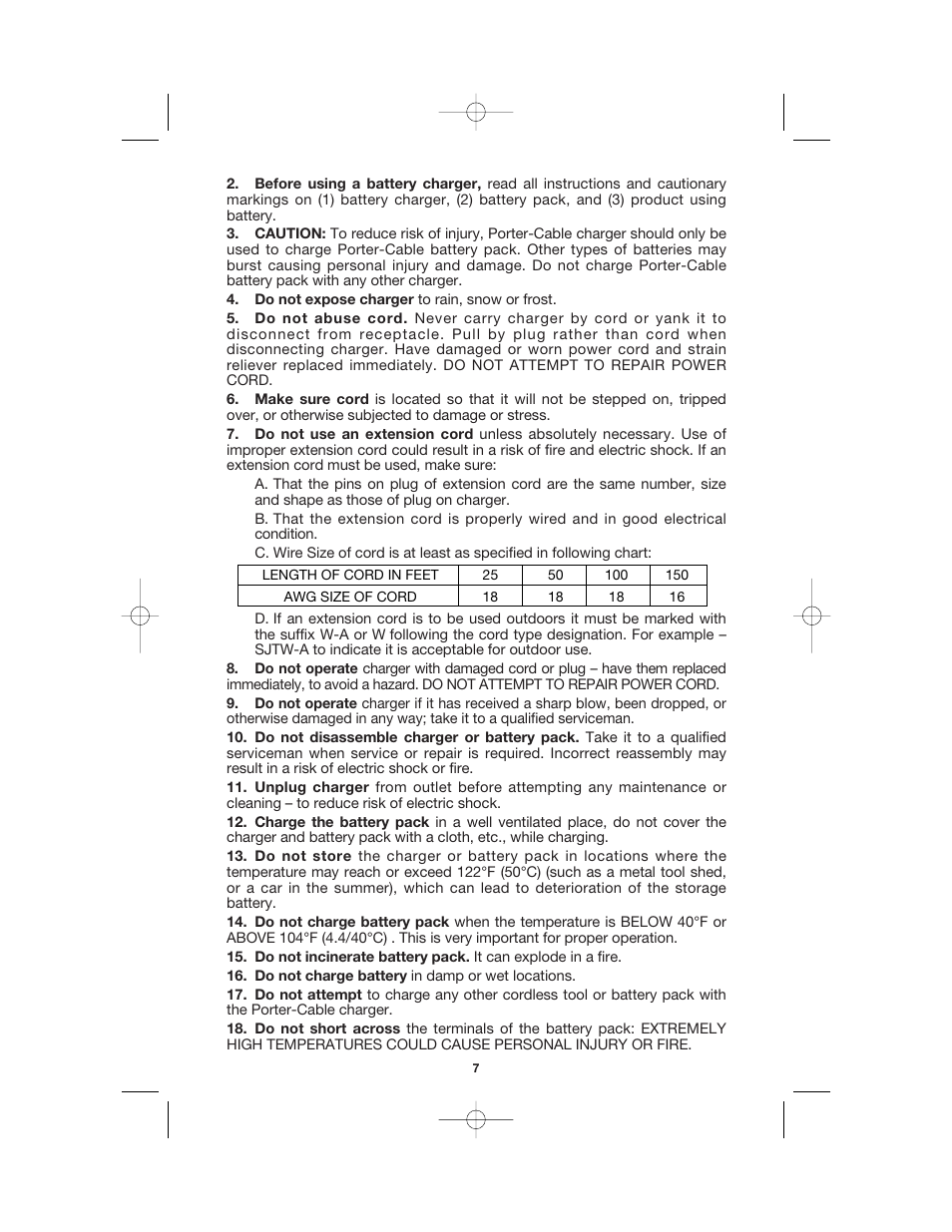 Porter-Cable BN200V12 User Manual | Page 7 / 19