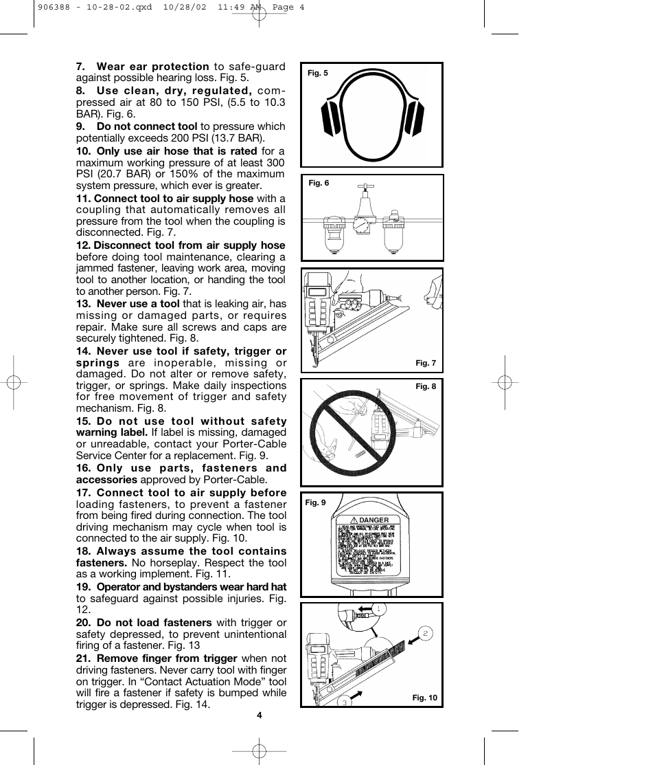 Porter-Cable FCP350 User Manual | Page 4 / 13