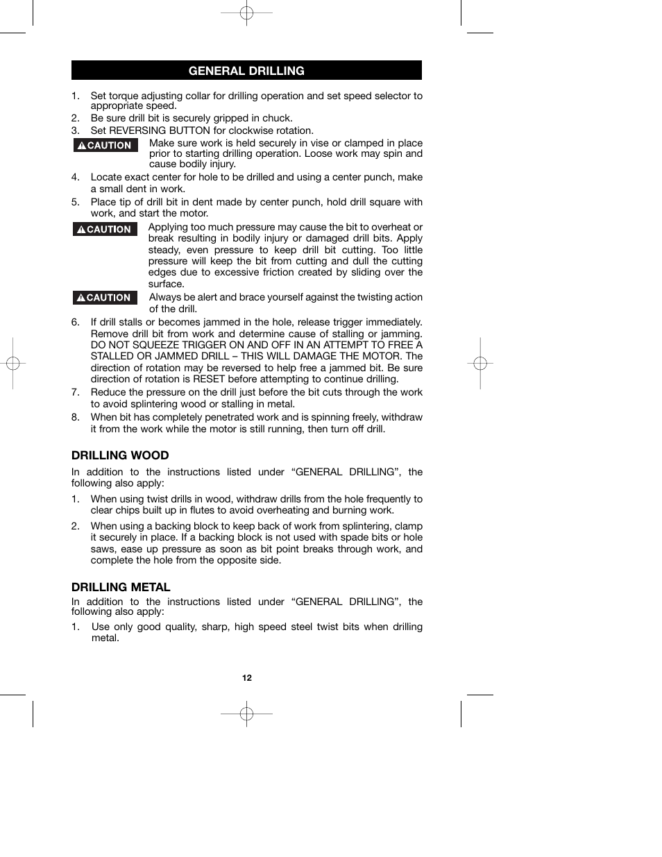 Porter-Cable 987 User Manual | Page 12 / 19