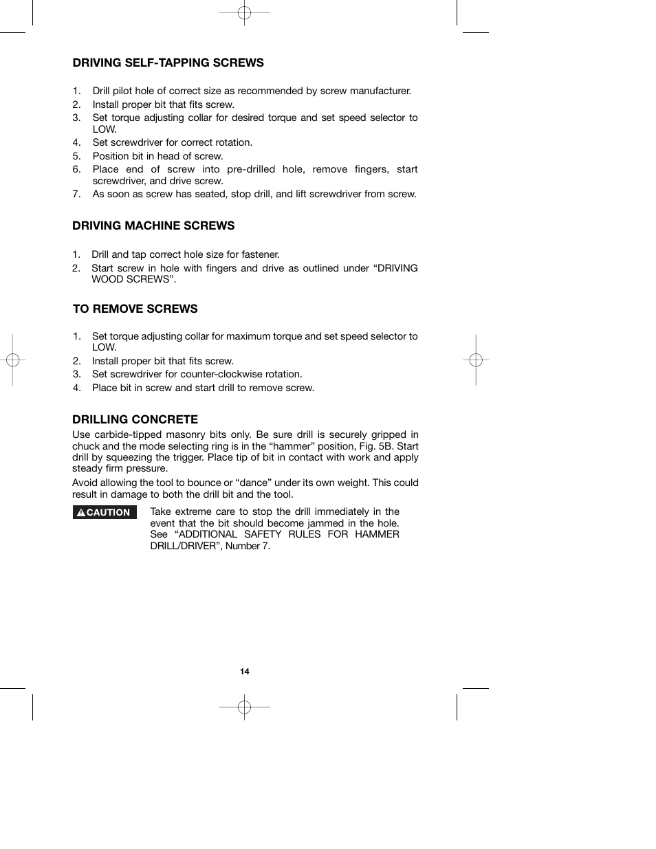 Porter-Cable 987 User Manual | Page 14 / 19
