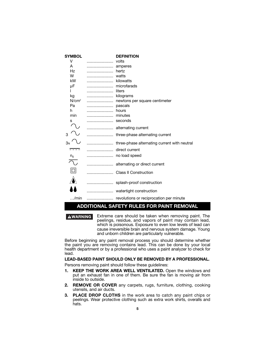 Porter-Cable 352VS User Manual | Page 5 / 15