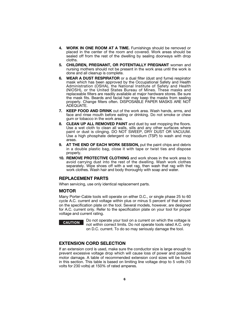 Porter-Cable 352VS User Manual | Page 6 / 15