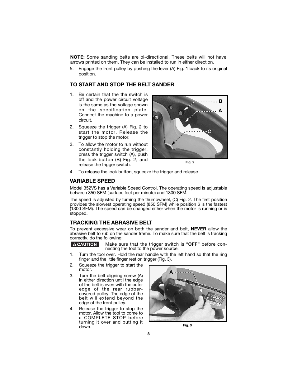 Porter-Cable 352VS User Manual | Page 8 / 15