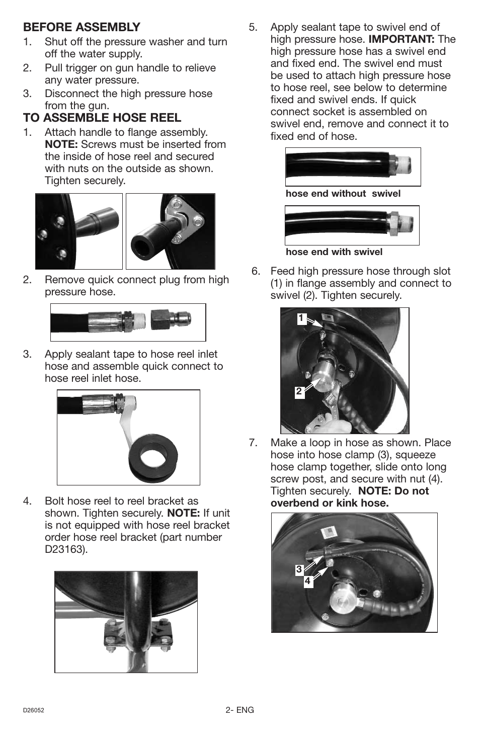 Before assembly | Porter-Cable PCA390 User Manual | Page 2 / 4