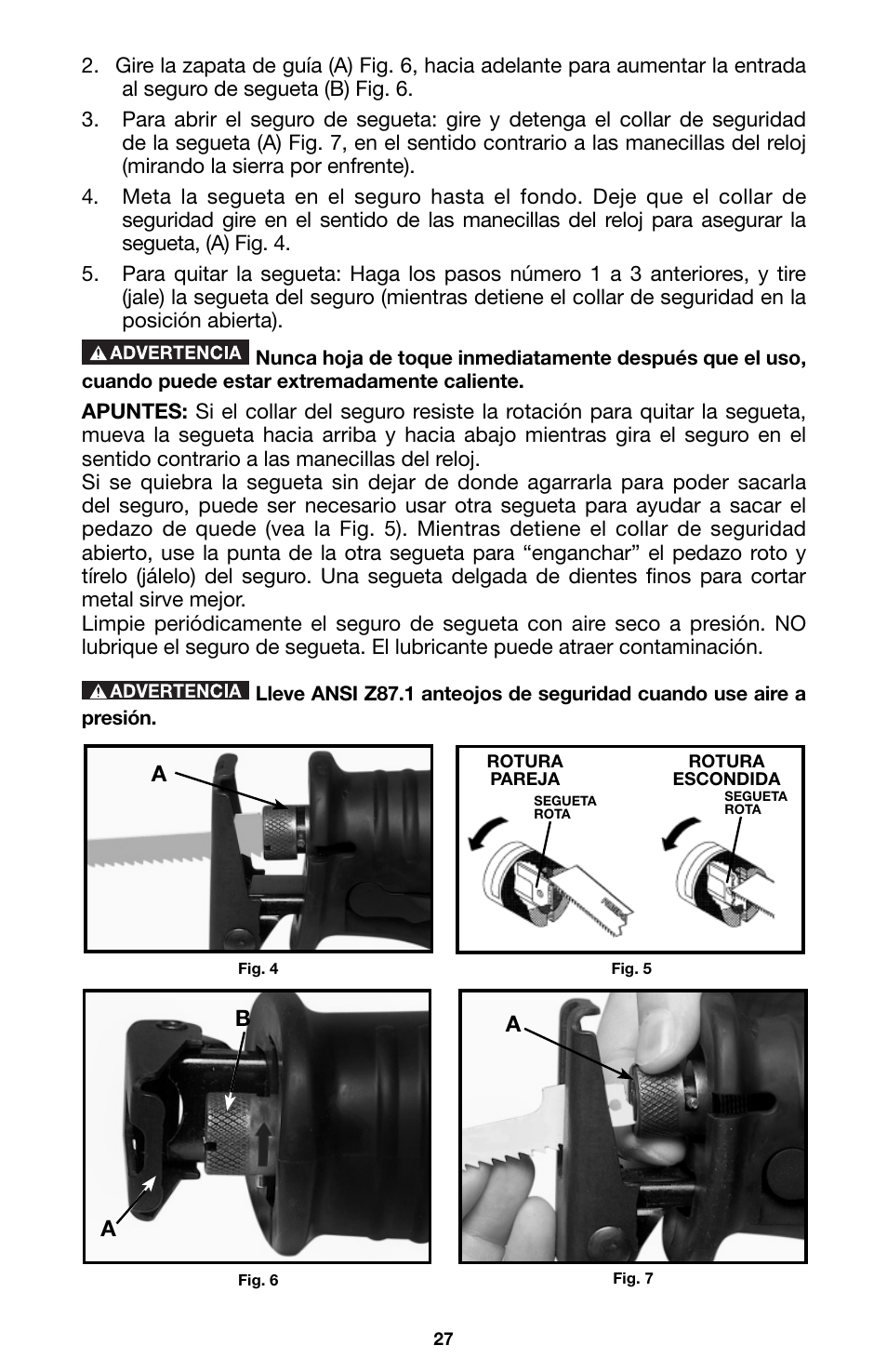 Ab a | Porter-Cable 746 User Manual | Page 27 / 52