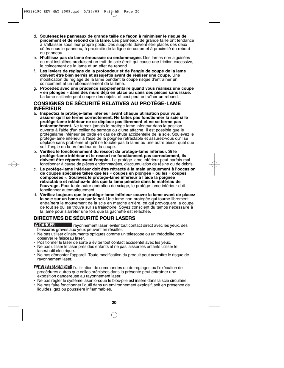 Porter-Cable PC13CSL User Manual | Page 20 / 44