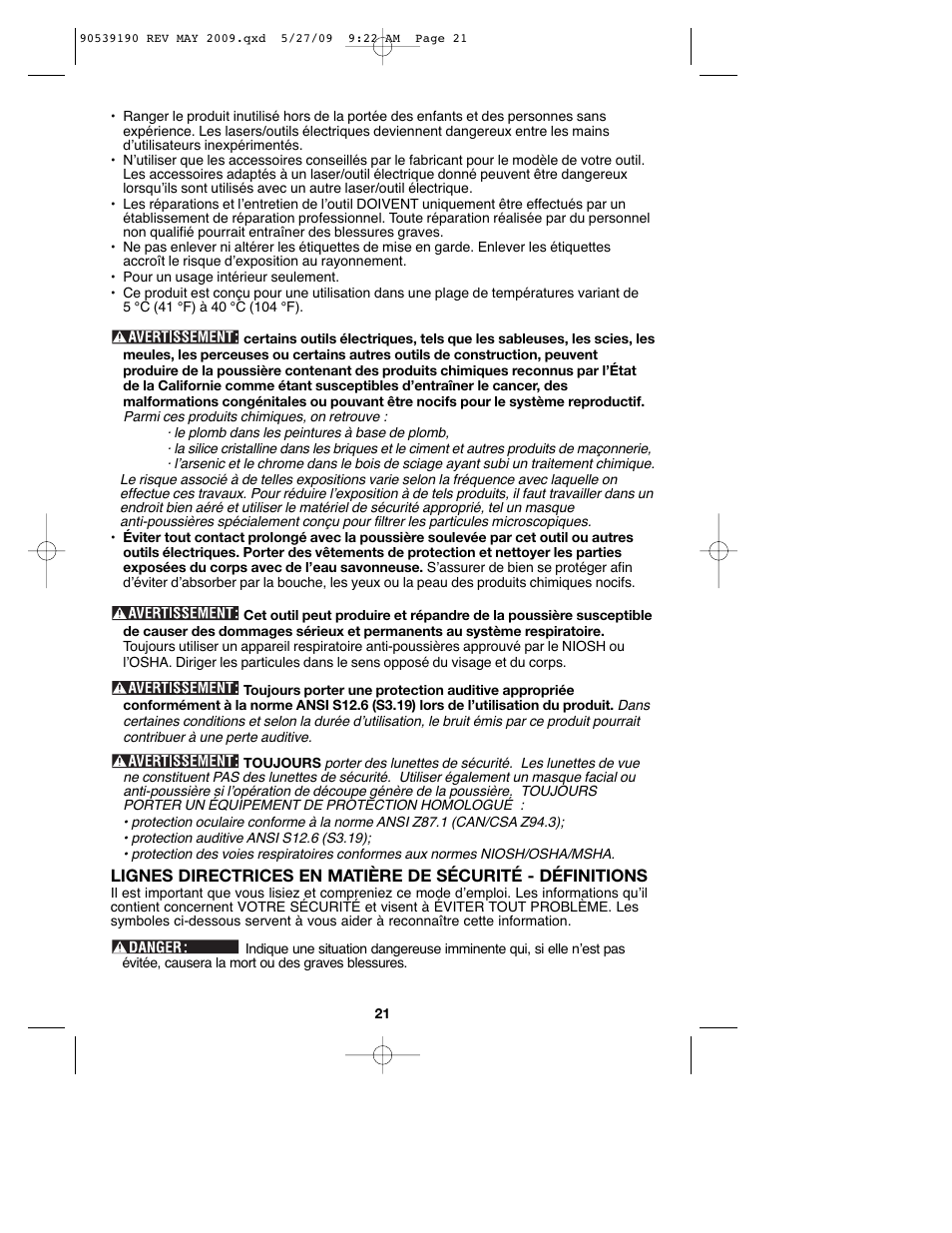 Porter-Cable PC13CSL User Manual | Page 21 / 44