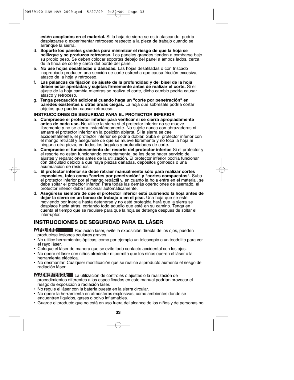 Porter-Cable PC13CSL User Manual | Page 33 / 44