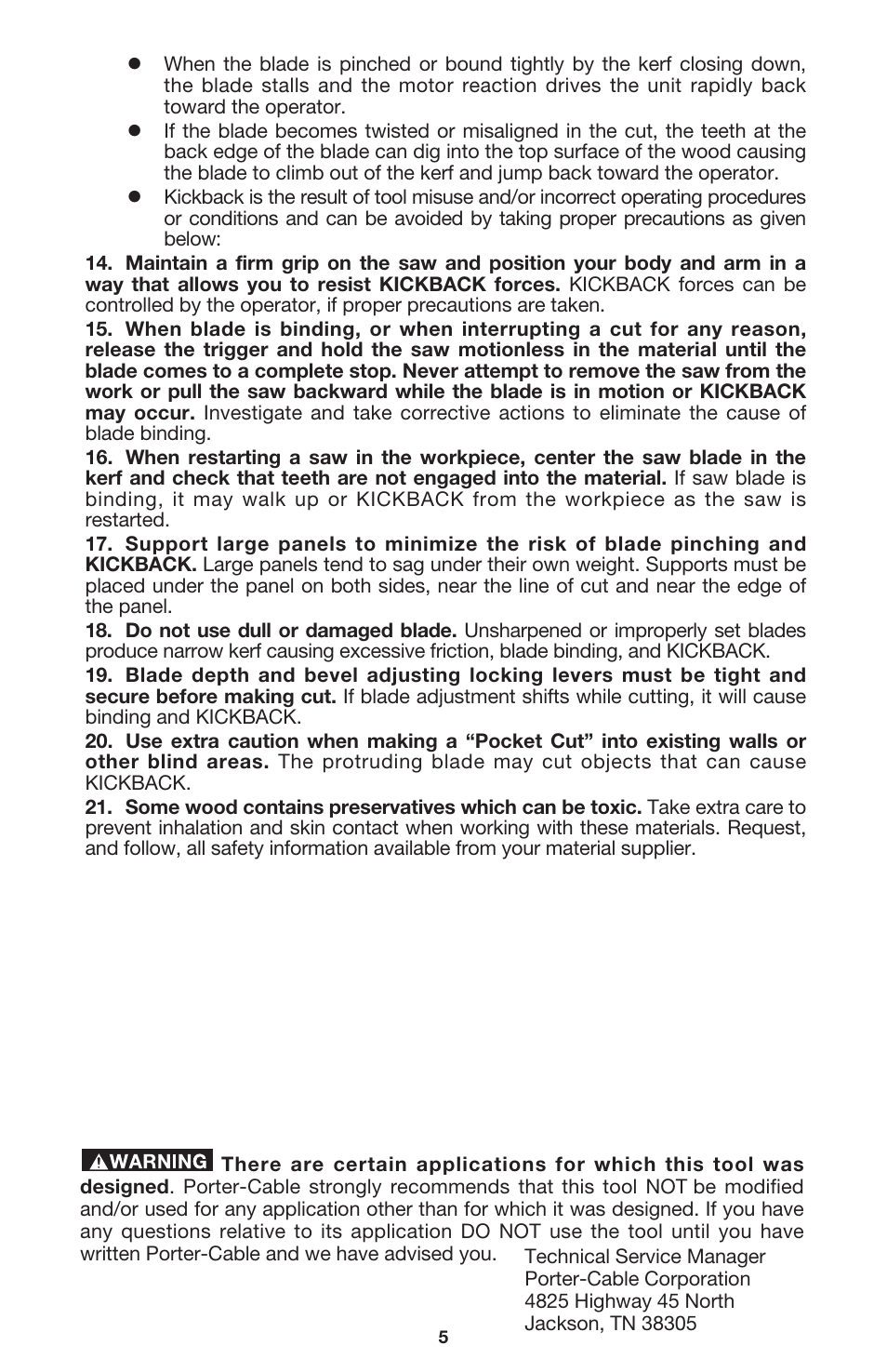 Porter-Cable 447 User Manual | Page 5 / 17