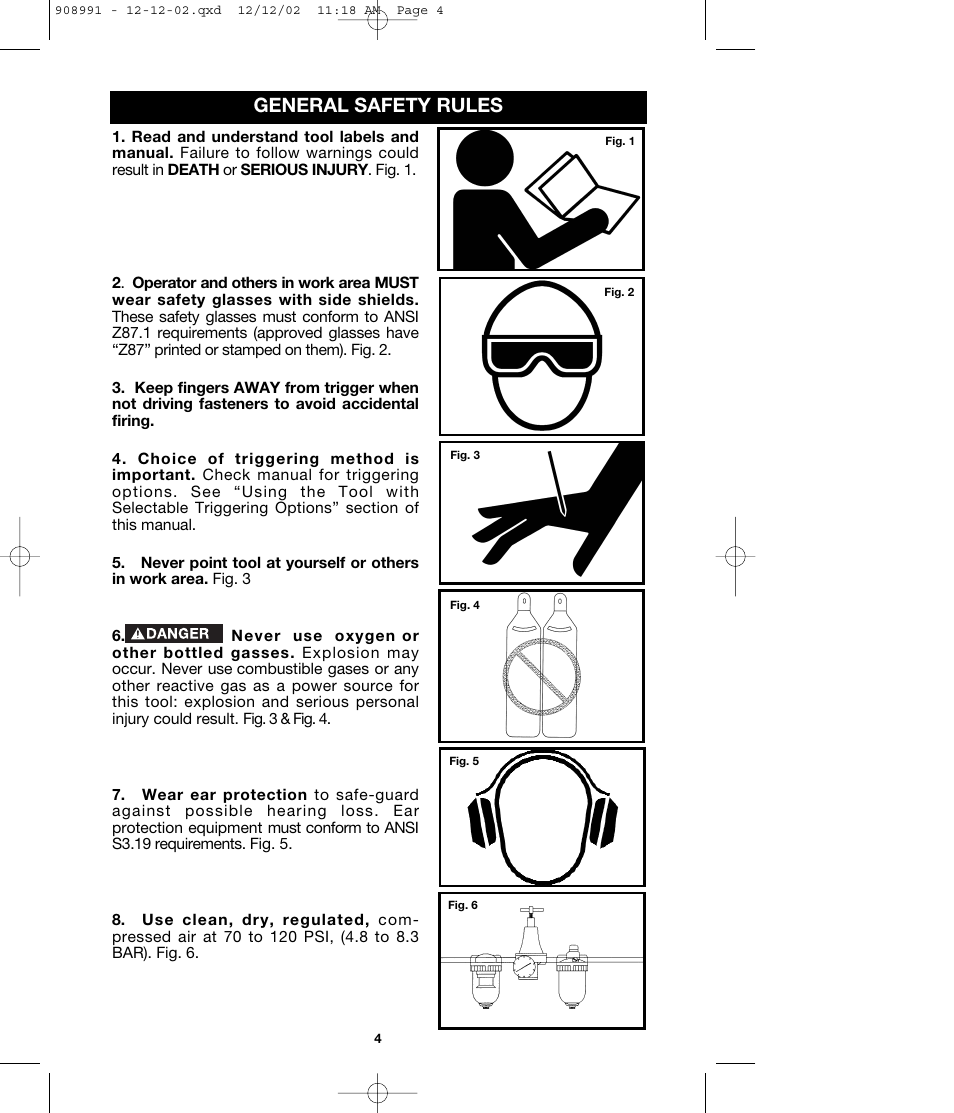 General safety rules | Porter-Cable MS200 User Manual | Page 4 / 13